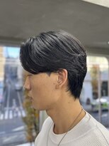 ニコ トウキョウ ロジック(nico TOKYO Logic)&nbsp;メンズセンターパートウルフセンターパートニュアンスパーマ襟足