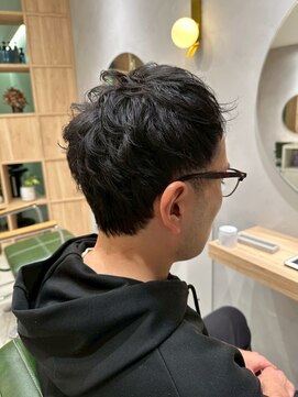 マッシュパーマ/メンズパーマ/ツーブロック/マッシュショート