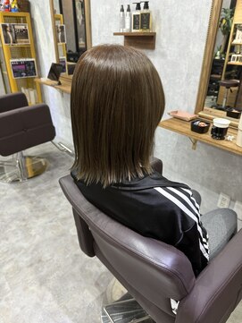 シールドヘアー 沖縄 新都心(C'LD Hair) 那覇美容室/おもろまち美容室/オリーブベージュ/ボブ/ベージュ