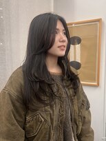シベルバレー 横浜(sibell)&nbsp;セミロングレイヤーカット顔周りレイヤーウルフハッシュカット