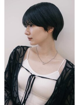 ピズムハク(PISM hak) 黒髪ショート/ショートヘア/丸みショート