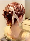 ふわふわのシニヨン～結婚式お呼ばれヘアアレンジ～