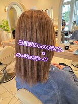 ミーサ(MYSA)&nbsp;白髪ぼかしハイライト×ベージュカラー