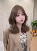 韓国ヘア/ブリーチなし/顔周りカット/レイヤーカット/髪質改善