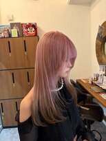 シールドヘアー 沖縄 新都心(C'LD Hair) ピンクエンドブラウン/那覇美容室/新都心美容室