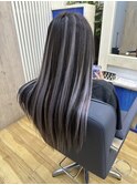 エクステ　ローライトハイライト