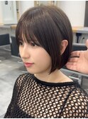 外ハネボブラインボブ切りっぱなしボブヘイリーボブ大人ボブ