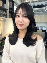 hyon myon/RISEbyREVO 綾瀬店【ヒョンミョン】&nbsp;ハッシュカット/デザインカラー/グレージュ[綾瀬駅/韓国ヘア]