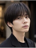 シースルーラウンドマッシュナチュラル韓国風刈り上げ