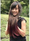 ルージュピンク×ラズベリーピンク☆グラデーション