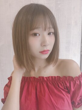 ミリム 栄矢場町店(MIRiM) 【MUSE】おさまりのよいサラ艶ストレートボブ
