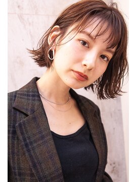 レニーバイエース(LANY by ACE) 【LANY 横浜】外ハネボブ×ココアブラウン