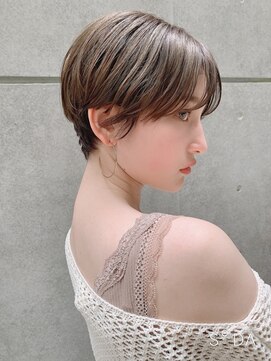 シー バイ ロンド 新宿(Sea by Lond) 【佐藤健太郎】ミルクティーベージュシースルーハンサムショート