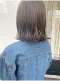 ボブ×スモーキーグレージュ_TREAT浦安