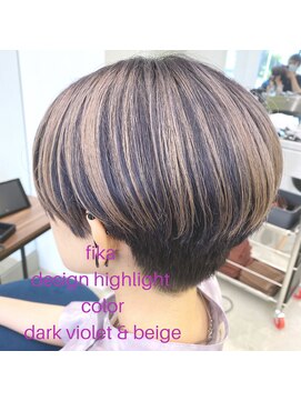フィカ(fika) fika【Design color  dark violet &beige】