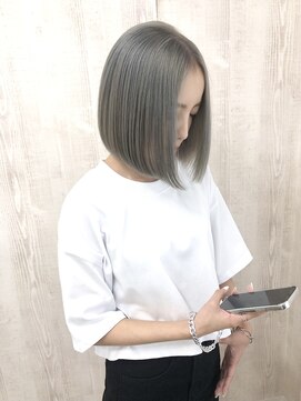 ラッズプラスエイチ(Lads+h) 2ブリーチで作る ハイグレージュ