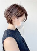 白髪ぼかしハイライトショートボブ【Ruufus恵比寿渋谷】202202