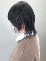 アイティーバイアルバム 松戸店(IT by ALBUM)&nbsp;ショートウルフ_ペールベージュ外ハネボブ_ba379111