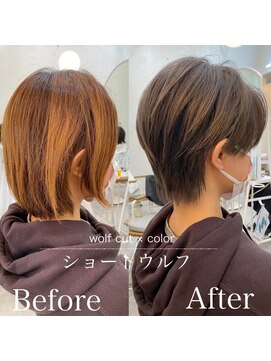 ロミー 本厚木(ROMMY.) 大人可愛いショートウルフ　小顔カット