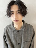 パーク(PARK)&nbsp;【PARK】メンズ　ニュアンススパイラルパーマ×センターパート