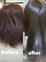 ビープライズ(Be PRIZE)&nbsp;ボリューム大がスリークストレートヘアーに