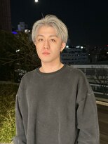 エアー 青山(AIR)&nbsp;シルバーカラー/アップバング/ツーブロック/ホワイト/10代20代