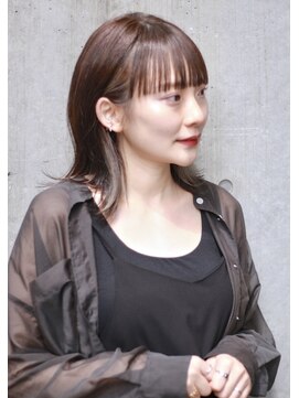 ゼン(ZEEN) 札幌駅/髪質改善ワイドバングにインナーハイライト@20代30代40代