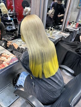 インク 渋谷(INK.) エンドカラー/デザインカラー/ハイトーン/イエロー/