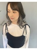 【Lien吉井】 インナーカラー シルバーグレージュ