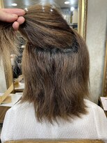 ブリーチ毛の方を高難易度縮毛矯正で艶髪に変身♪