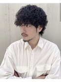 萱原大幹　波巻きパーマ/眉毛/短髪/メンズカット