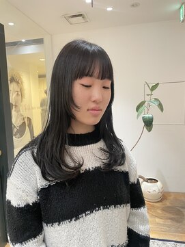 クレオヘア インターナショナル 八丁堀店 顔周りウルフ