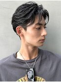 【aRietta大森】20代韓国風オールバック×緩めリバースパーマ