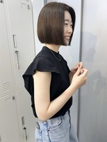 イコ 表参道原宿(ico)&nbsp;オリーブベージュ イルミナカラー ミニボブ