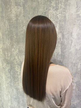 ジーナ 船橋(Zina) 髪質改善＊ロングレイヤーグレーベージュ＊美髪【Zina船橋】