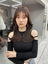 ロンド マーレ 天神大名店(Lond mare) イメチェン/チェリーブラウン/フェミニン/ダークアッシュ/束感