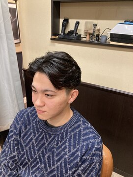 バーバーアディクション(barber addiction) ドライヤーで朝も時短！ニュアンスパーマ！