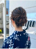 ハウリーヘアアンドスパ(HAURY hair&spa) 肩下ボブ×シニヨン
