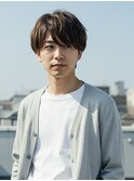 フェザーパーマ/センターパート/ニュアンスパーマ/マッシュ/横浜