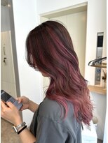 シェノン(Chainon.)&nbsp;アンブレラカラー　ピンクカラー　デザインカラー　博多