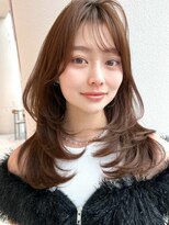 ミンクス 青山店(MINX) 【MINX】くびれヘア+くすみベージュハイライトカラー_表参道