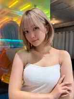 ロンド ストラーダ 心斎橋(Lond strada)&nbsp;レイヤーボブ×ハイトーン[心斎橋/髪質改善]