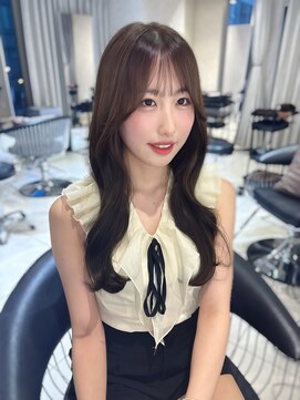 ユーフォリア 池袋東口駅前店(Euphoria) マロングレージュ/韓国ヘア/顔まわりカット/レイヤーカット