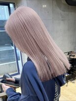 ムク 横浜店(muku)&nbsp;ピンクラベンダーグレージュケアブリーチハイトーンダブルカラー
