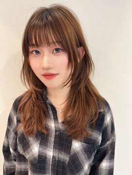 ボヌールウメダ(Bonheur UMEDA) ［梅田stylist芹原］ハッシュカット×ハニーベージュ