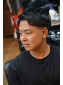 アップバング×テーパーフェード