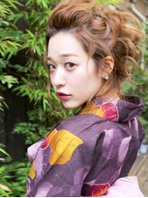 ヘアー ミッション ギオン(hair Mission Gion) ゆるふわアップ