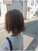 切りっぱなしショートボブ/ふんわり艶カラー☆