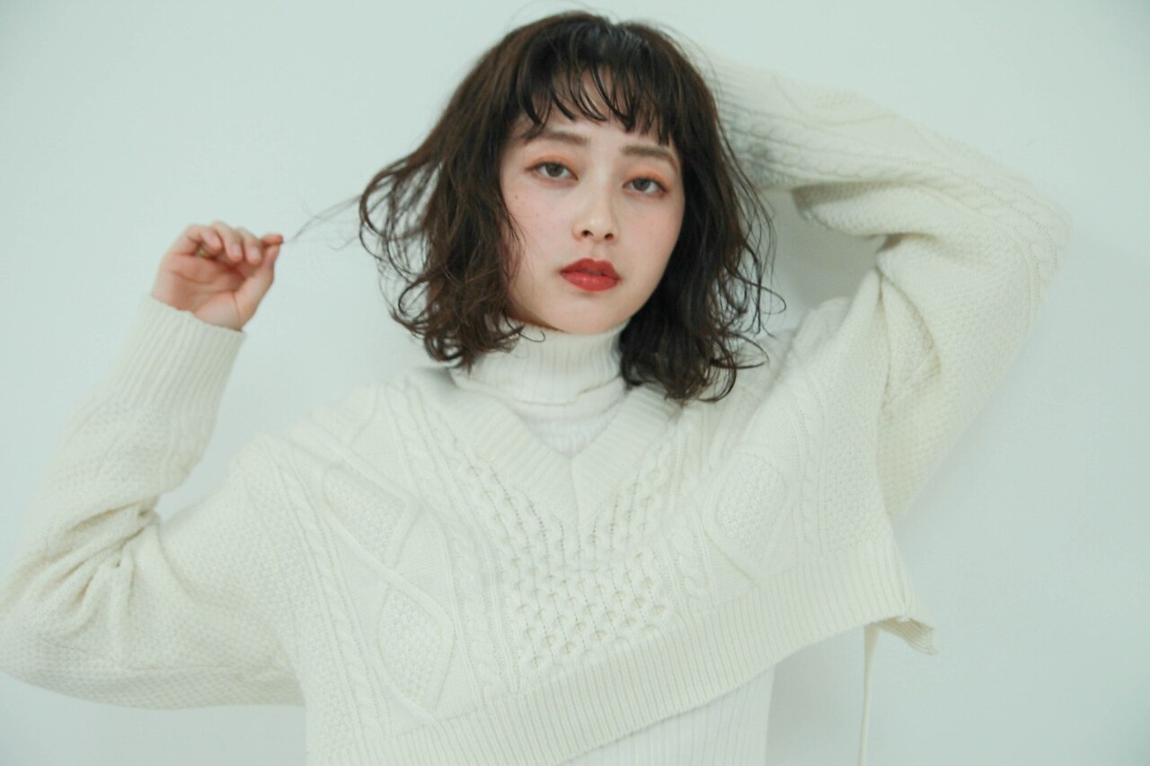 【1日3名限定】 似合わせカット＋ケアカラー+高浸透トリートメント\7150