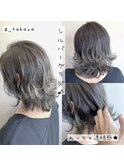 【ミディアム】シルバーグラデ